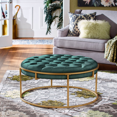 Simmerman Velvet Ottoman