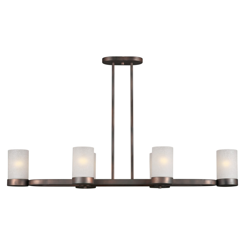Izaki 6 - Light Antique Bronze Kitchen Island Pendant