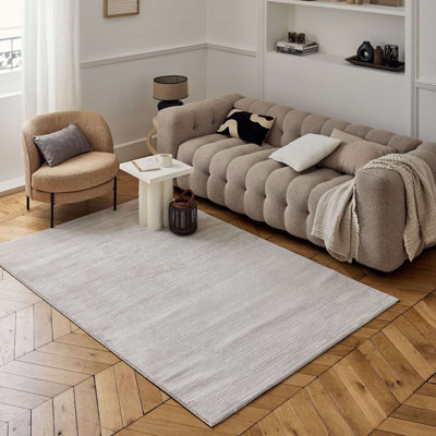 Carmel Modern Striped Beige Area Rug