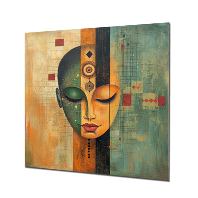 Timeless Path of Indian Art Spirit I - People, impression d'art mural en métal