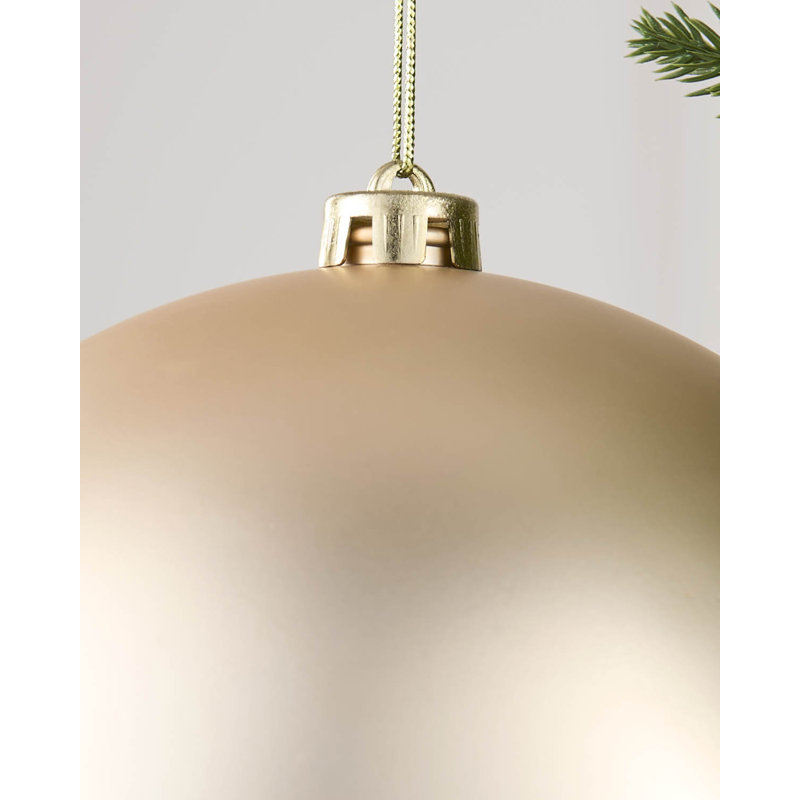 16cm Polystyrene Bauble, 21.8 cm H x 20 cm W x 20 cm D, Latte