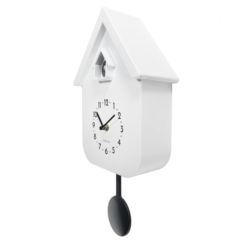 Horloge murale coucou avec tweeter, Blanc