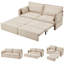 2 Seater Fabric Sofa Bed-253364939