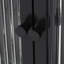 Armoire murale en verre arquée 3 portes avec design élégant et rangement polyvalent-1900467394