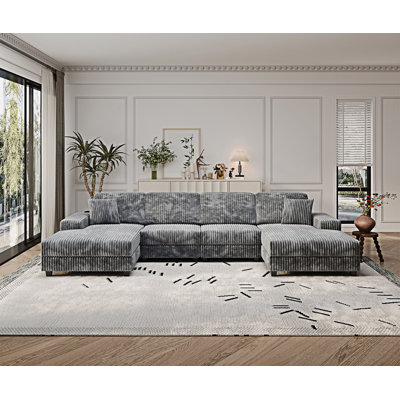 Convertible U-Shaped Combination Sofa