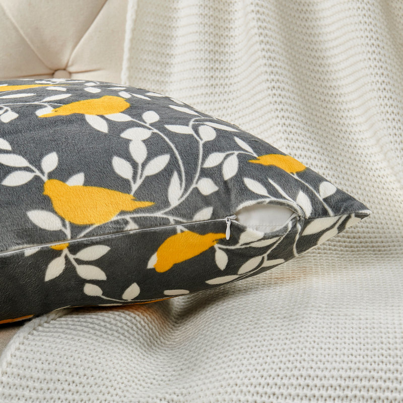 Floral Rectangular Lumbar Cushion Cover