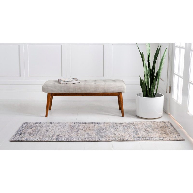 Cambrie Oriental Gray Area Rug, Runner 2'7" x 10'