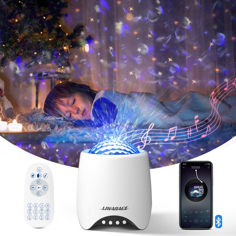 Liwarace Galaxy Projector, Star Projector Night Light Compatible With Alexa  & Google Home, With Bluetooth Music Speaker Remote Control, Galaxy Light  Projector For Bedroom Home Theatre Party Decoration & Reviews
