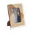 Woven Photo Frame - Contemporary Ivory and Natural Brown Wood and Resin Decorative Picture Frame for Home or Office Photo Display - Photo Gift Idea.-431712691