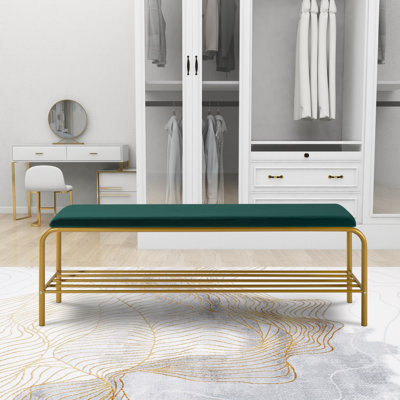 Metal Storage Bench