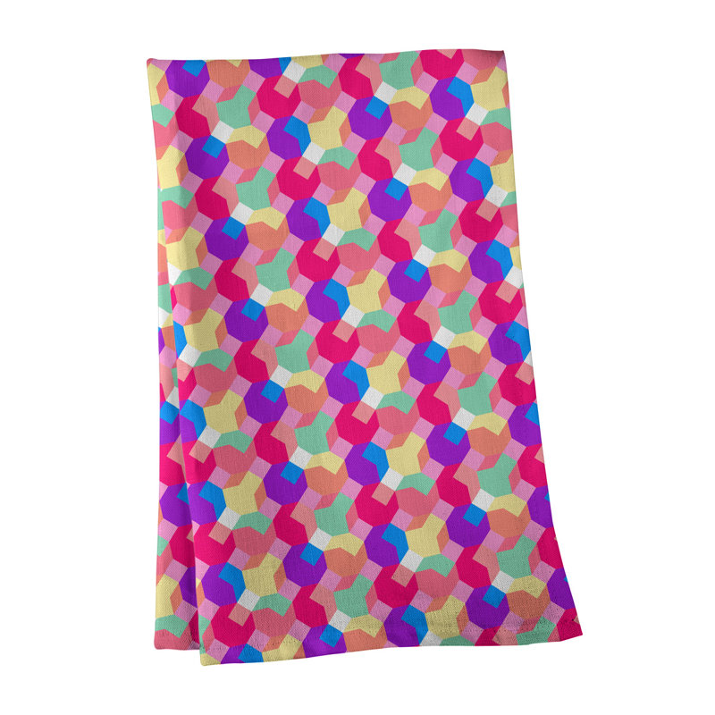 Tea Towel Kitchen Towel, Poly Twill, Purple