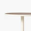 Table d'appoint ronde Calder, plateau en cuir, pied fin, couleur ivoire, style moderne, idéale pour le salon.-1787279613-1787279615