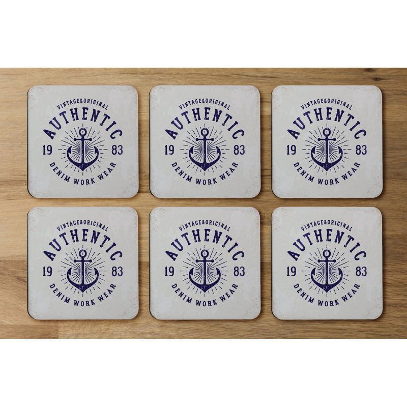Square 6 Piece Coaster Set