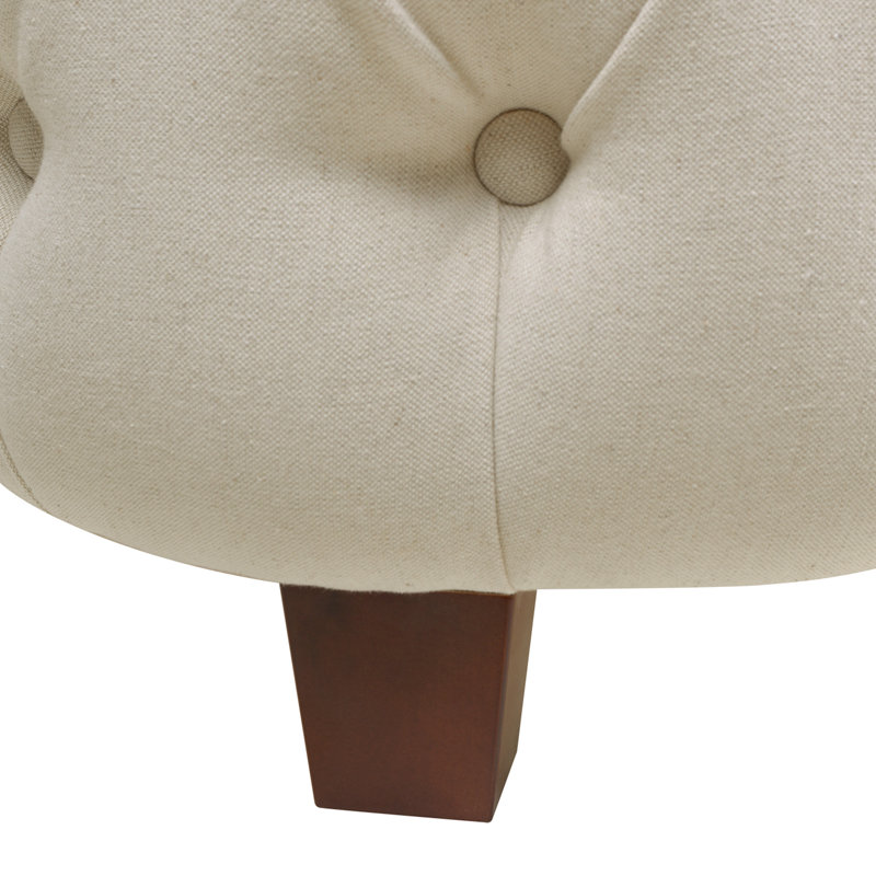 Currier Upholstered Wingback Bed, King, Light Beige Linen