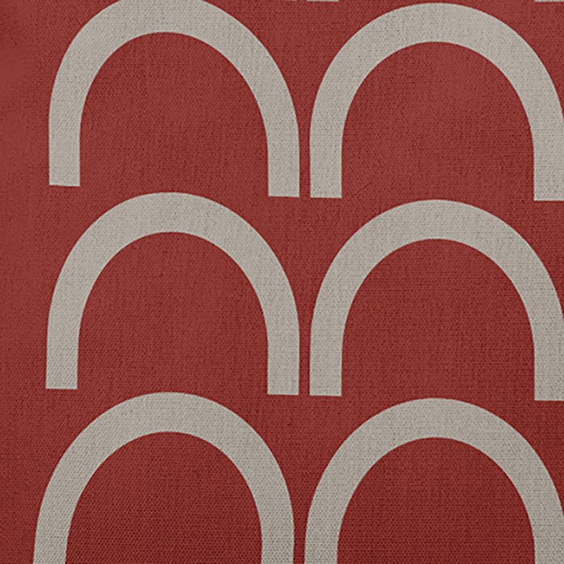 Coussin décoratif intérieur / extérieur Rhythm Arches, Érable rouge, 14 po x 20 po