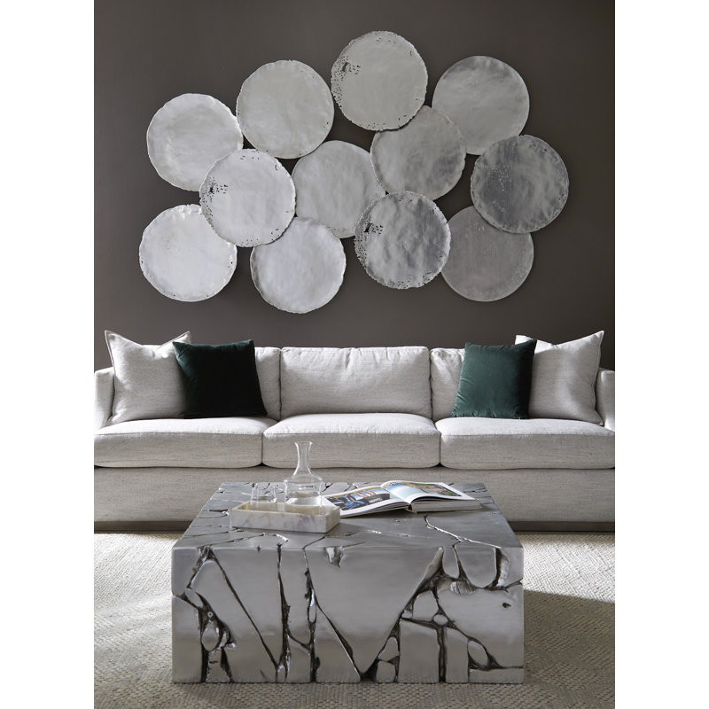 Chunk Square Silver Coffee Table