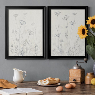 " Neutral Queen Anne's Lace I " 2 - Pieces