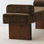 Banc rembourré en chenille l 60 po-1027625170