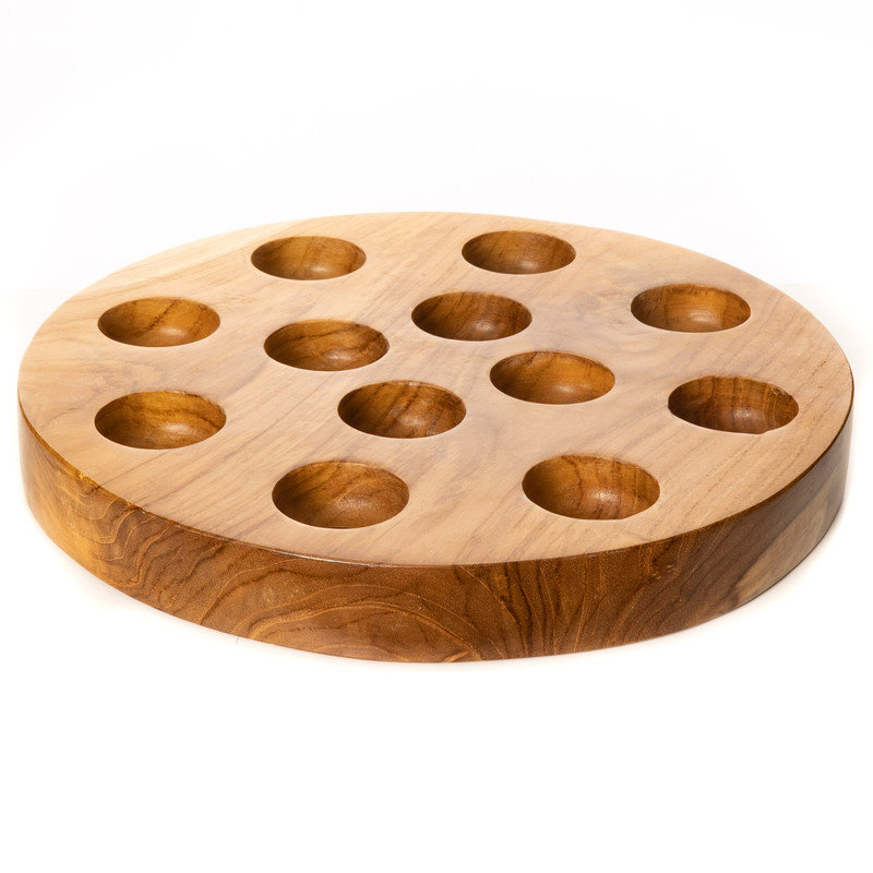 Plateau en bois de teck Live Edge Tamago