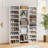 White Tribesigns 14 - Tier Shoe Rack With 22 Open Cubbies - Holds 46 Pairs, Modern Organizer For Entryway, Living Room & Hallway