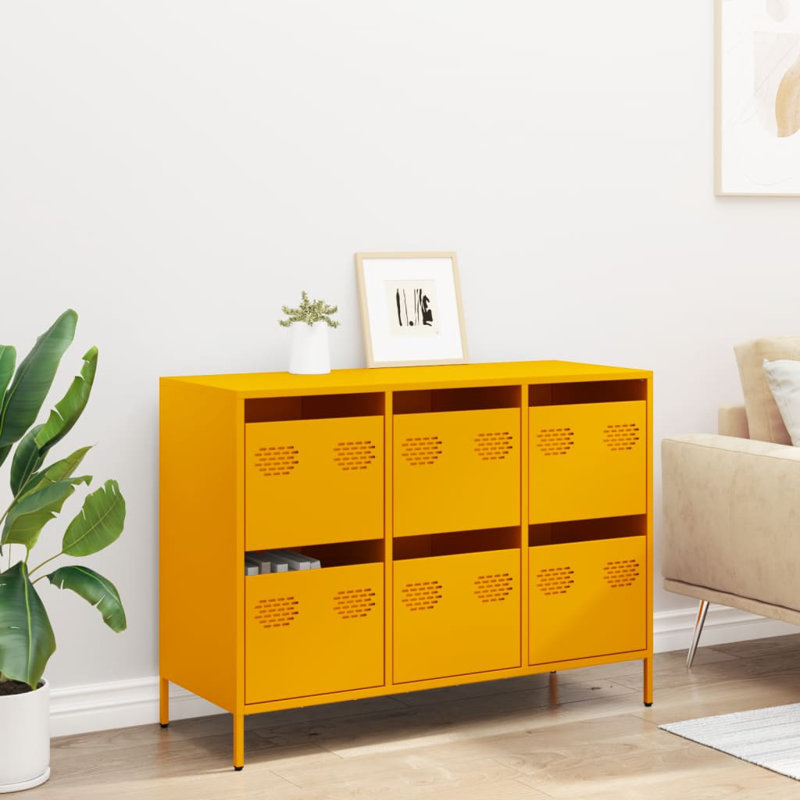Assumpta 101.5cm Sideboard, Mustard Yellow
