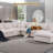 8 Piece 144" Chenille Sectional Sofa Oversized Modular Reversible Deep Seat Cloud Couch With Corner & Removable Ottoman-838065029-838065032