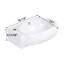 Lavabo de salle de bain mural 16 "L x 11" l vasque flottante ovale en céramique blanche