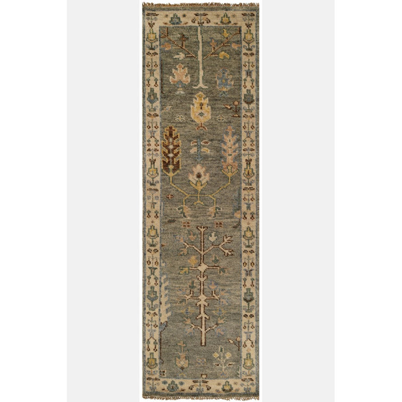 Bakshaish Oriental Area Rug in Gray