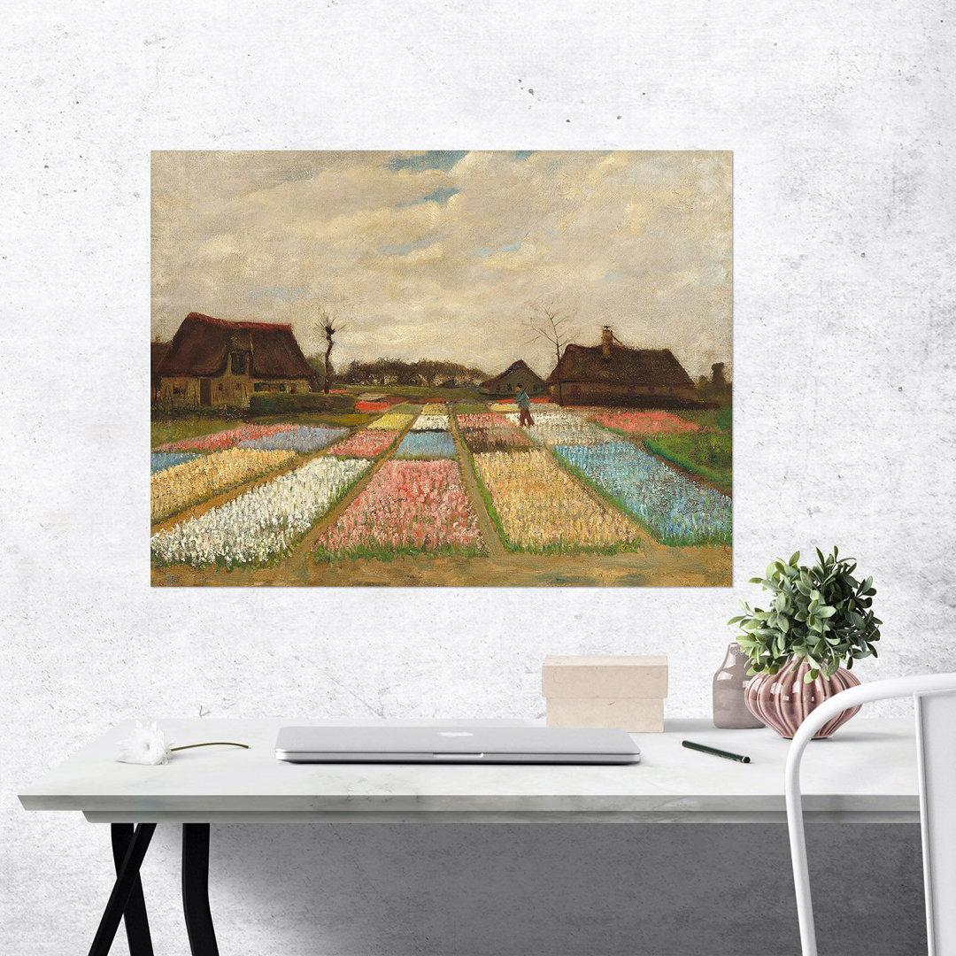 Poster Blumenbeete in Holland von Vincent Van Gogh