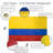 36"H X 60"W EverStrong Series Colombia Flag Embroidered Polyester House Flag