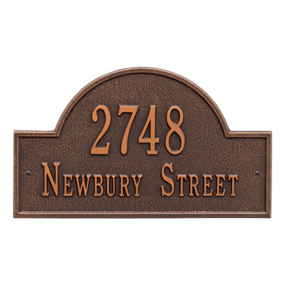 2-Line Wall Address Plaque