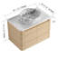 Meuble-lavabo mural 30 po avec 2 portes à fermeture douce