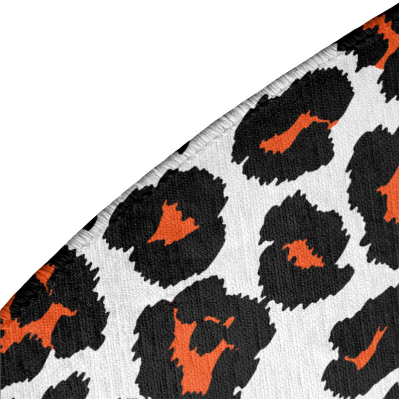 Animal Print Indoor Rug, Round 5'