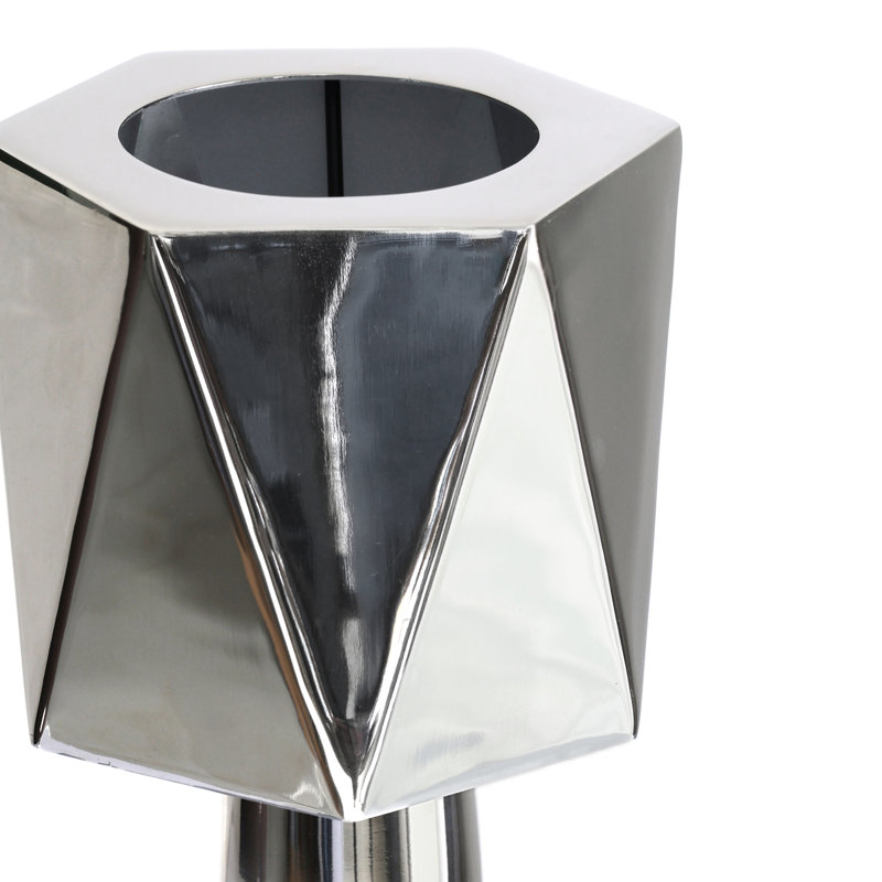 Lampe de table en nickel poli