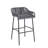 La Push Outdoor Patio Dark Gray Rope Barstool (Set Of 2)-714872709
