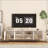 White TV Stand Fluted 68" t