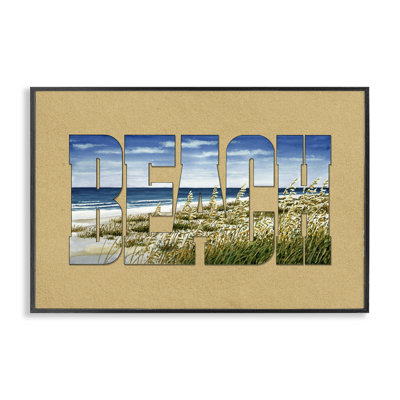  Grassy Beach Typography Giclee Art by Art Brands Holdings, LLC.
