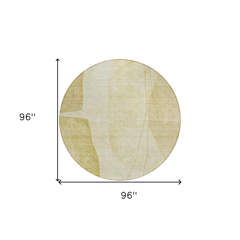 Tapis d'extérieur rond 8 po