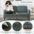 65" Corduroy Classic Loveseat Mid-Century Modern Sofa-114213095