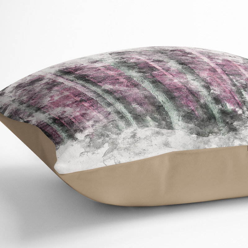 Forest Watercolour Cushion with Filling, Stone, 40cm H x 40cm W x 15cm D