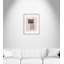 «Pink and Red Shimmer», peinture sur toile à cadre flottant 2 pi-46828335-46828338
