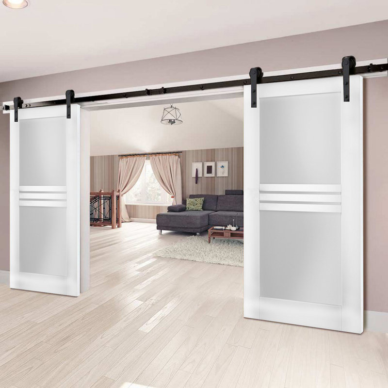 Porte standard en verre givré Mela, 30 po x 80 po