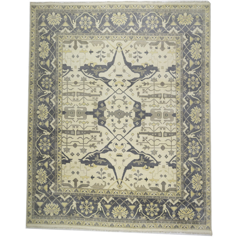Tapis rectangulaire en laine 12 pi x 14 pi 11 po