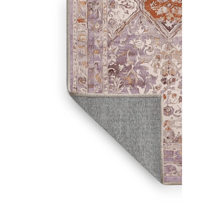 Tapis beige lavable à la machine, Rectangle 7 pi x 10 pi