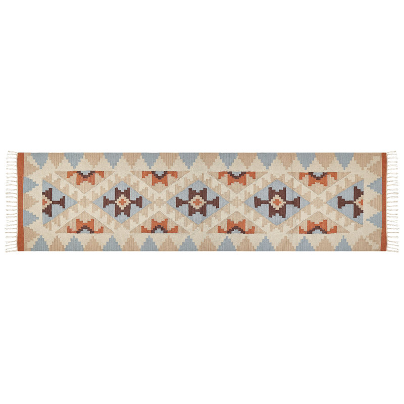 Sisk Southwestern Hand Woven Area Rug, Rectangle 80 x 300cm