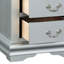 Table de chevet Platinum - 2 tiroirs, bois massif, construction compacte en bois