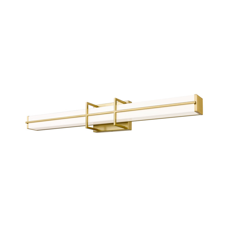 Éclairage à DEL à intensité variable pour meuble-lavabo Klowie, Or moderne