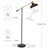 Wyatt 60 in. Industrial Adjustable LED Floor Lamp with Metal Bowl Shade-137637478