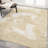Dailah Abstract Two-Tone Modern Gold/Cream Rug-69807263