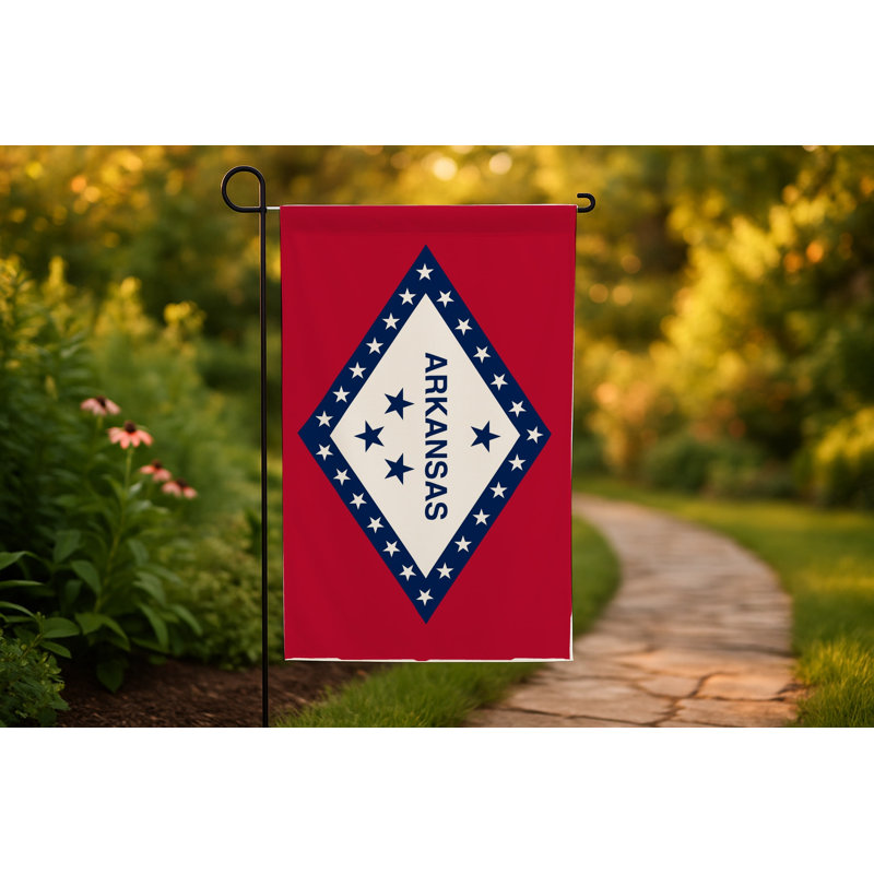Drapeau de l'Arkansas State - drapeau extérieur, H 24 po x l 36 po